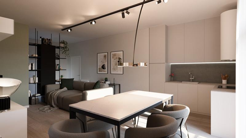 Cortina d’Ampezzo: un appartamento di design nel cuore del centro: Zona Living - Giallo Pastello Interior Design