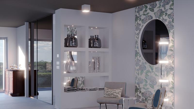 Rinnovo zona living con divani sul lago di garda - Giallo Pastello Interior Design Brescia Milano