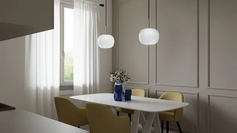 Armonie Private: rinnovo cucina Brescia - Giallo Pastello Interior Design