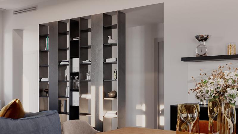 Restyling con vista sul Lago di Como - Zona living