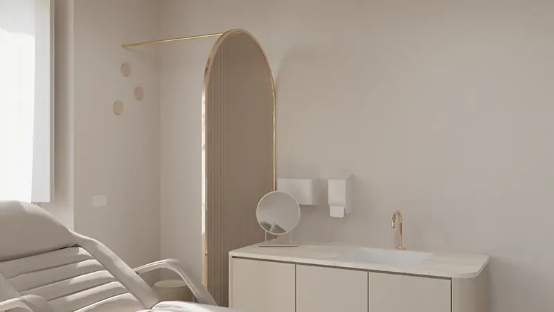 Eleganza Essenziale: progettare la bellezza con misura e luce - Ingresso - Giallo Pastello Interior Design