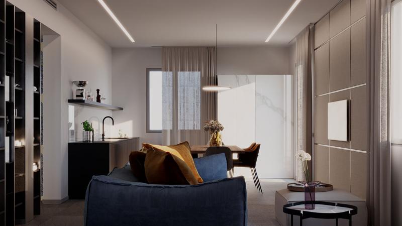 Restyling con vista sul Lago di Como - Zona living