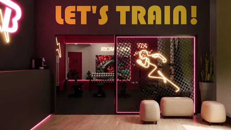 Palestra: dove l’energia incontra il design, ingresso - Giallo Pastello Interior Design