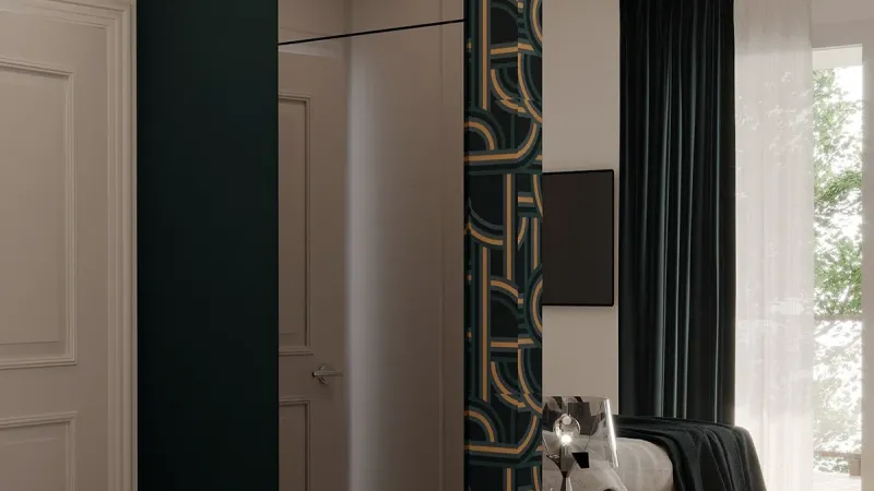 Casa sul Lago di Garda: ristrutturazione completa di una residenza vista lago -Camera da letto padronale - Giallo Pastello