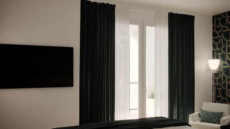 Casa sul Lago di Garda: ristrutturazione completa di una residenza vista lago - Camera Padronale - Giallo Pastello