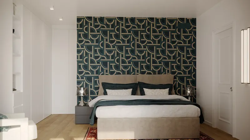 Casa sul Lago di Garda: ristrutturazione completa di una residenza vista lago - Zona Notte - Giallo Pastello