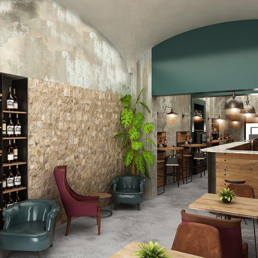 Ristrutturazione e Arredamento Bar e vineria Acquasanta