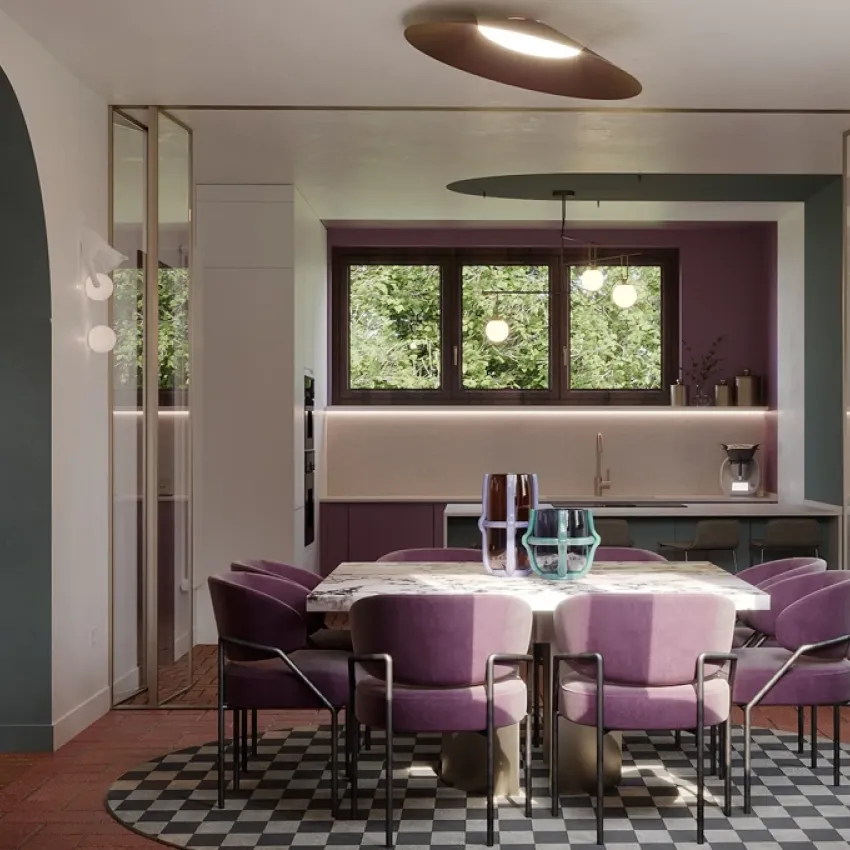 Ristrutturazione del piano terra di una villa a Brescia